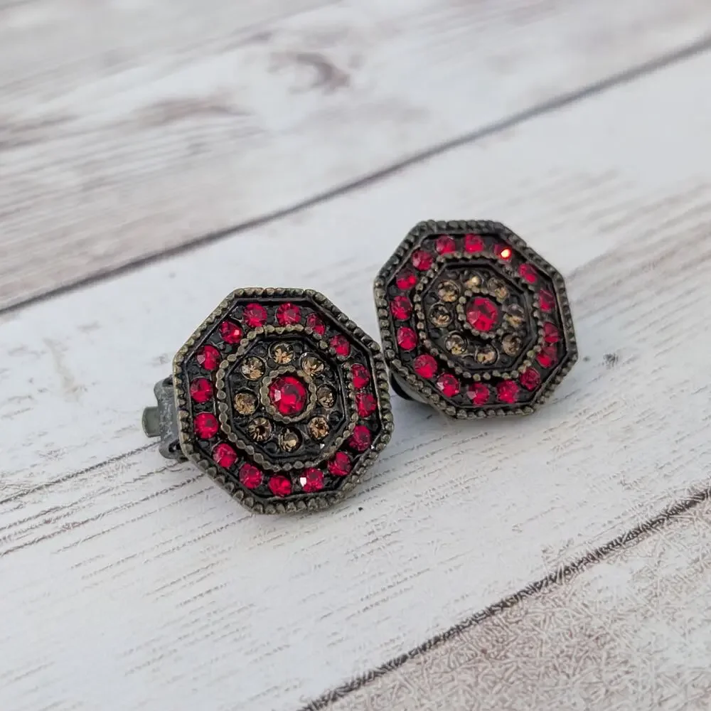 Vintage clip earrings